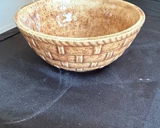 Vintage McCoy Basket Weave Mixing Bowl