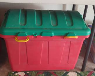 Santa Plastic Storage Trunk