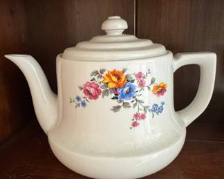 Vintage Enterprise Drip-o-lator Floral Teapot