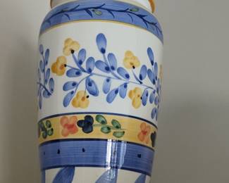 Bella Casa by Ganz Hand-Painted Floral Vase