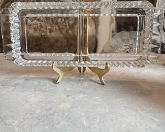 Vintage Candlewick Divided Relish Tray