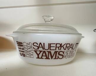 Glasbake Food Labels Casserole Dish
