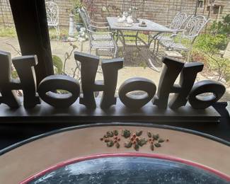 Ho Ho Ho Wood Sign