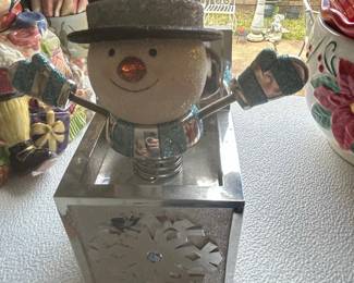 Musical Snowman Jack-in-the-Box Holiday Decor