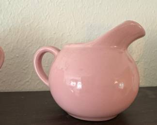 Vintage Pink Ball Pitcher