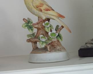 Gorham Yellow Canary Porcelain Figurine Music Box