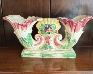 Vintage Made in Occupied Japan Cornucopia Vase