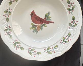 Gibson Designs "Holiday Cardinals" Soup Bowl