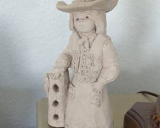 Dee Crowley "Dress Up" Cowgirl Figurine