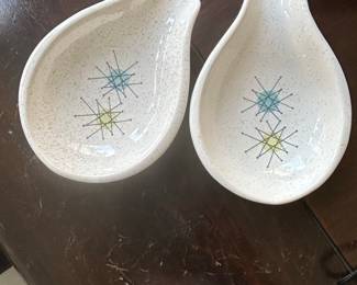 Franciscan Atomic Starburst Spoon Rests (Pair)