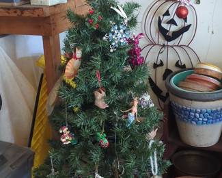 42-inch Artificial Christmas Tree with Assorted Ornaments