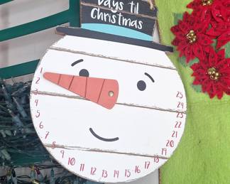 Malden Snowman Countdown Sign
