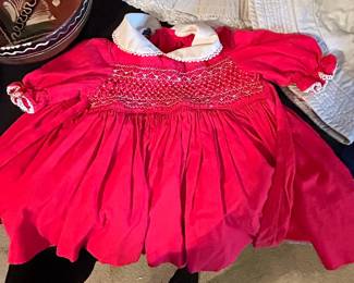Vintage Polly Flinders Hand-Smocked Toddler Dress