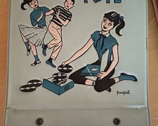 Vintage 1950s Ponytail "Tune-Tote" 45 RPM Record Carrying Case