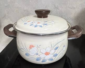 Hearthside "Water Colors" Porcelain on Steel Stockpot