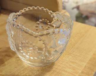 Vintage Imperial Glass Candlewick Hobnail Votive or Salt Dip