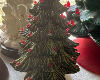 Vintage small Ceramic Lighted Christmas Tree - Atlantic Mold