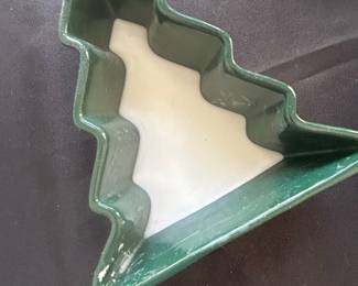 Vintage Holland Mold Ceramic Christmas Tree  candle 