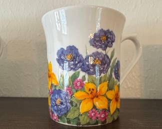 Roy Kirkham Fine Bone China Floral Mug