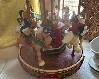 Mr. Christmas Disney A Mickey Holiday Go Round Carousel