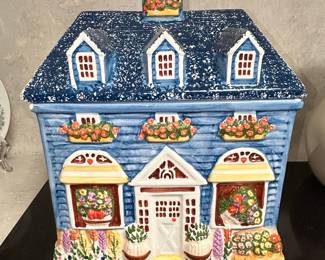 Preferred Stock Ceramic Tea Shop Cookie Jar