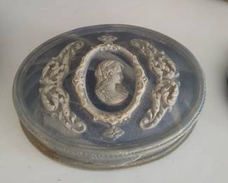 Vintage Neoclassical Cameo Trinket Box