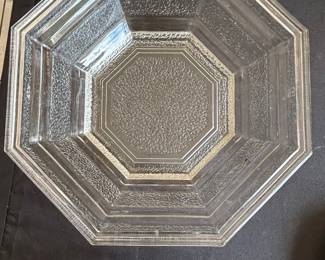 Anchor Hocking Octagonal Glass Salad Bowl