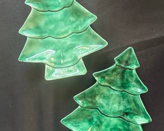 Vintage Ceramic Stacking Christmas Tree Dish