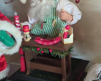 Animated Santa Claus Workshop Figure by Holiday Creations