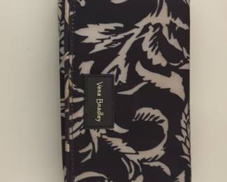Vera Bradley Zip-Around Wallet in Paisley Noir