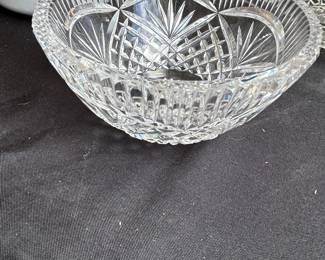 Cut Glass Bowl with Hobstar and Fan Pattern