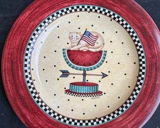 Debbie Mumm Weathervane Salad Plates by Sakura
