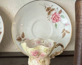 Vintage Schumann Arzberg Germany Wild Rose Teacup and Saucer