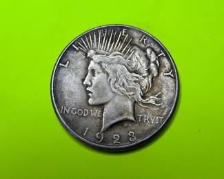 Big collection of silver dollars from the 1880s to the 1920s