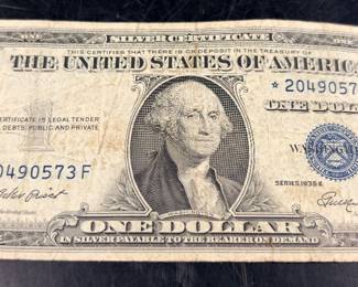 Two star note silver certificates