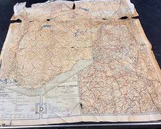 World War II silk map