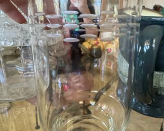 Vintage Princess House Heritage Martini Pitcher with Etched Oval Pattern
