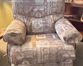 La-Z-Boy Rocker Recliner with Geometric Print