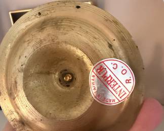 Interpur Brass Chamber Candlesticks with Push-Up Mechanism