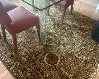 Waterfall Glass Dining Table