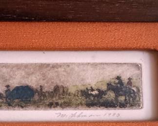 Mary Lehman "Texas Trail Boss" Etching