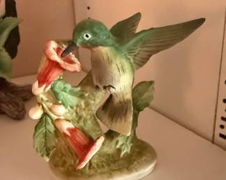 Lefton China Hummingbird Figurine KW465