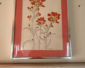 Indian Paintbrush Botanical Print by Margaret Armstrong