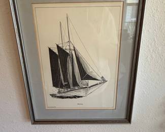 Samuel F. Manning 'Roseway' Schooner Print