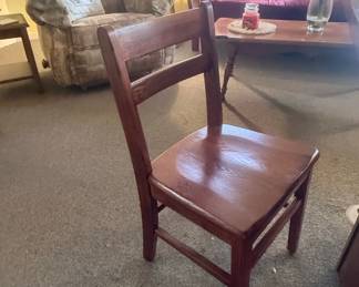 Vintage Ladder Back Wooden Dining Set