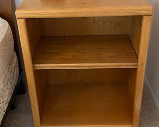 Vintage Oak Open Nightstand
