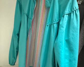 Weather Tamer Vintage Women's Teal Windbreaker Jacket