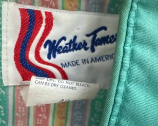 Weather Tamer Vintage Women's Teal Windbreaker Jacket