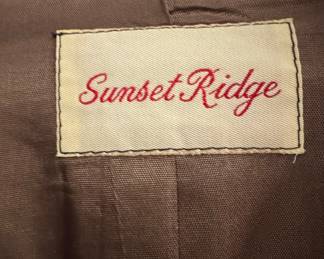 Sunset Ridge Brown Herringbone Tweed Blazer