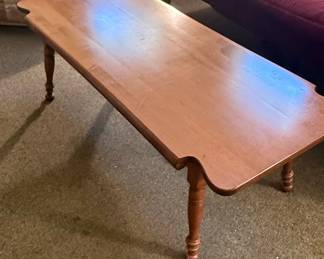 Temple Stuart Solid Hard Rock Maple Colonial Early American Accent Coffee Table